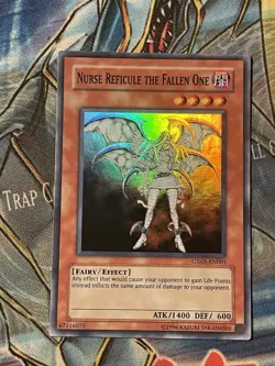 Yugioh GX05-EN001 Nurse Reficule The Fallen One Super Rare Unlimited NM - Image 1