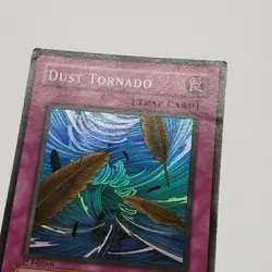 YuGiOh Dust Tornado PSV-011 1st Edition Super Rare Holo PLAYED - Image 2