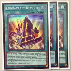 Yugioh! 3x Enneacraft Reverth PHRE-EN026 Super Rare 1st Ed NM - Image 1