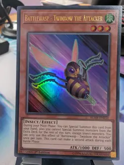 YuGiOh! Battlewasp - Twinbow The Attacker BLHR-EN034 Ultra Rare 1st Ed - Image 1