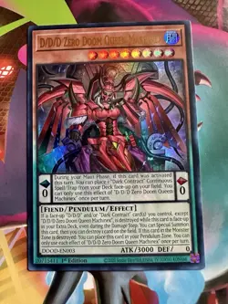 Yugioh! D/D/D Zero Doom Queen Machinex DOOD-EN003 Ultra Rare 1st Edition NM - Image 1