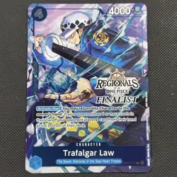 One Piece Tcg Trafalgar Law Op07-047 Regionals 2025 finalist stamped - Image 1