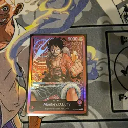 Monkey.D.Luffy - ST01-001 - Leader - Pre-Errata - Near Mint - One Piece CCG - Image 1