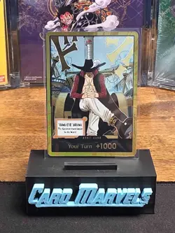DON!! Card Gold Frame Mihawk OP14 ONE PIECE Seven Warlords of the Azure Ocean NM - Image 1
