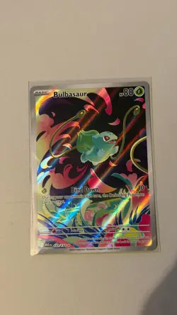 Pokemon TCG Mega Evolution Bulbasaur Illustration Rare Card 133/132 Mint - Image 3
