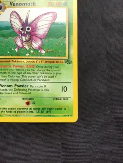 Pokemon Cards: 1st Edition Jungle Rare: Venomoth 29/64 - Image 4