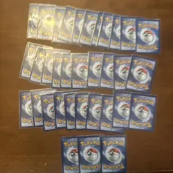 Pokemon Cards Pokeball/ master ball Holo Pattern mixed lot of 34 cards - Image 2