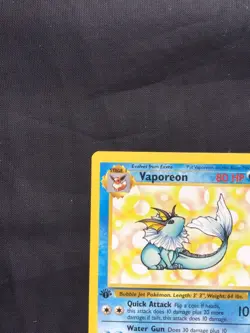 Pokemon Cards: 1st Edition Jungle Rare: Vaporeon 28/64 - Image 2