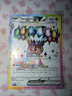 Pokemon TCG Tatsugiri EX Double Rare Card 226/191 SV08 Surging Sparks - Image 2