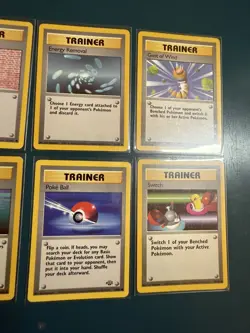 Pokemon Cards Bundle - BASE JUNGLE FOSSIL SET TRAINERS - 8 Cards - Used - Image 5