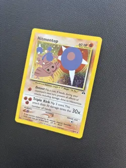 Pokemon Card Neo Discovery Hitmontop 3/75 Rare Holo WOTC - Image 4