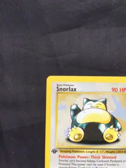 Pokemon Cards: 1st Edition Jungle Rare: Snorlax 27/64 - Image 2