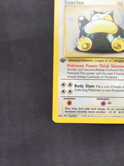 Pokemon Cards: 1st Edition Jungle Rare: Snorlax 27/64 - Image 5