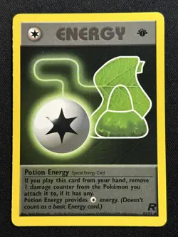 Potion Energy 1st Edition Team Rocket 82/82 LP-NM Pokemon Card - Image 1