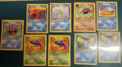 Pokemon Cards Bundle - FOSSIL SET - 9 Cards - Good/played condition - Used - Image 1