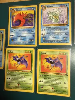 Pokemon Cards Bundle - FOSSIL SET - 9 Cards - Good/played condition - Used - Image 3