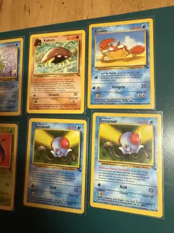 Pokemon Cards Bundle - FOSSIL SET - 9 Cards - Good/played condition - Used - Image 4
