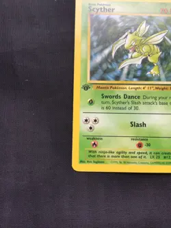 Pokemon Cards: 1st Edition Jungle Rare: Scyther 26/64 - Image 5
