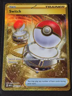 Switch 206/165 - Scarlet & Violet 151 Hyper Rare Pokemon Card - NM - Image 1