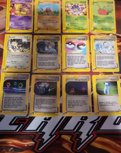 Vintage Pokemon TCG Expedition Base Set 12 Card Lot - Image 1