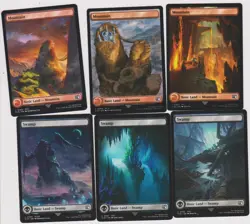 COMPLETE SET (15) CARDS FULL ART BASIC LAND MTG MAGIC N-MINT FINAL FANTASY - Image 2