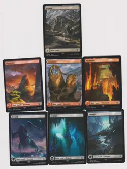 COMPLETE SET (16) CARDS FULL ART BASIC LAND MTG MAGIC N-MINT FINAL FANTASY - Image 2