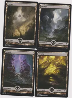 20 FULL ART BASIC LAND SWAMP CARDS ALL 4 VARIETY ZENDIKAR N-MINT MTG MAGIC TL3 - Image 1