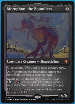 Morophon, the Boundless (ETCHED) FOIL Commander Masters NM (507213) ABUGames - Image 1