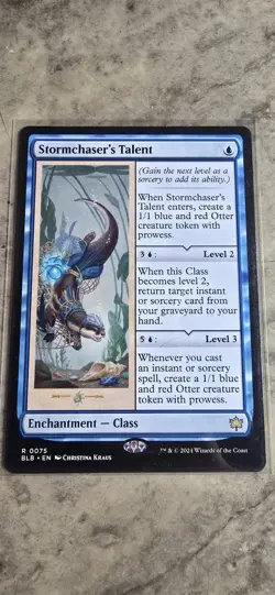 Stormchaser's Talent Bloomburrow Regular Enchantment Class Rare MTG NM - Image 1