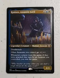 Ramses, Assassin Lord (Foil Etched) Commander: Dominaria United Foil MTG - Image 1