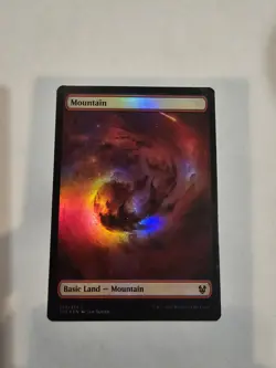 MTG Theros Beyond Death Full Art Foil Mountain #253 NM Condition - Image 1