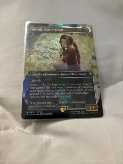Aerith, Last Ancient (Borderless) (Chocobo Track Foil) Commander: Final Fantasy - Image 1