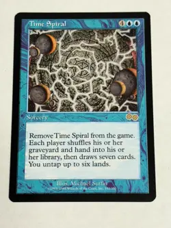 Magic MTG Urza's Saga Single Time Spiral NEAR MINT NM - Image 2