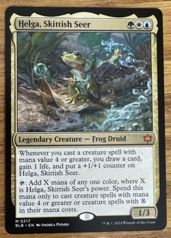 MTG Bloomburrow, Helga, Skittish Seer - Image 1
