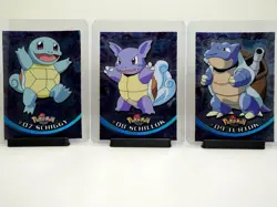 Pokemon Topps Karten #07 Shiggy #08 Shillok #09 Turtok Holo 1999 - Image 1