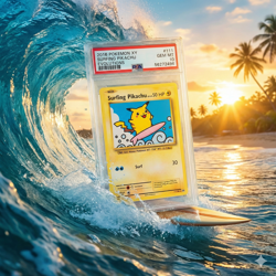 2016 Pokemon XY Evolutions Surfing Pikachu 111/108 Secret Rare PSA 10 GEM MINT - Image 1