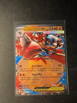 Pokemon Karte: Mega-Lucario EX 077/132 Mega Entwicklungen Near Mint Deutsch DR - Image 1