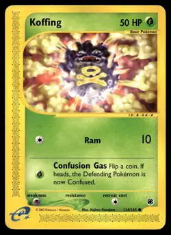 KOFFING 114/165 COMMON EXPEDITION BASE SET POKEMON - Image 1