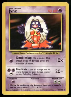 JYNX 31/102 UNCOMMON BASE SET POKEMON - Image 1
