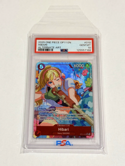 One Piece A Fist of Divine Speed (OP11) - Hibari SR Alternate Alt Art PSA 10 ENG - Image 3
