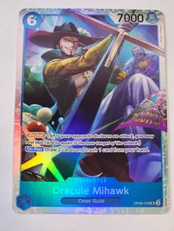 One Piece - Dracule MiHawk SR FOIL - OP09 Emperors of the New World - Image 1
