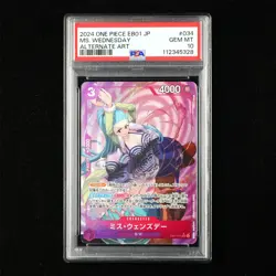 PSA 10 GEM MT 2024 One Piece JPN Ms.Wednesday EB01-034 SR - Image 1