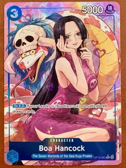 One Piece CCG Boa Hancock Alternate Art OP13-051 English Carrying On His Will NM - Image 1