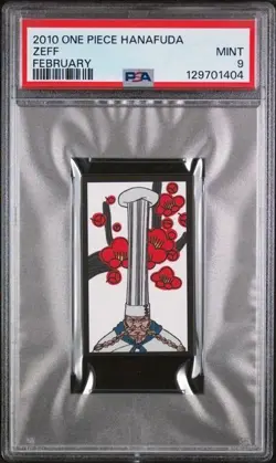 PSA 9 MINT 2010 ONE PIECE HANAFUDA ZEFF FEBRUARY - Image 1