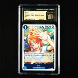 CGC 10 PRISTINE 2024 One Piece JPN Nami OP09-050 Rare - Image 1