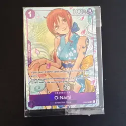 O-Nami OP05-062 SR Full Art Promo One Piece Illustration Box Vol. 1 Sealed NM - Image 2