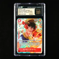 CGC 10 PRISTINE 2025 One Piece JPN Monkey D. Luffy OP12-015 SR - Image 1