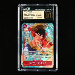 CGC 10 PRISTINE 2025 One Piece JPN Monkey D. Luffy OP12-015 SR - Image 2