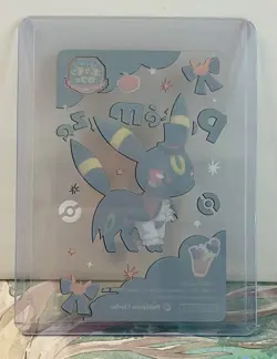 Umbreon Pokemon Center Halloween Promo Clear Card 2024 Pokemaze Cafe - NM - Image 2