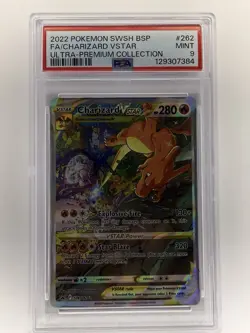 Pokemon Charizard VSTAR SWSH262 Ultra-Premium Collection Promo Card PSA 9 - Image 1